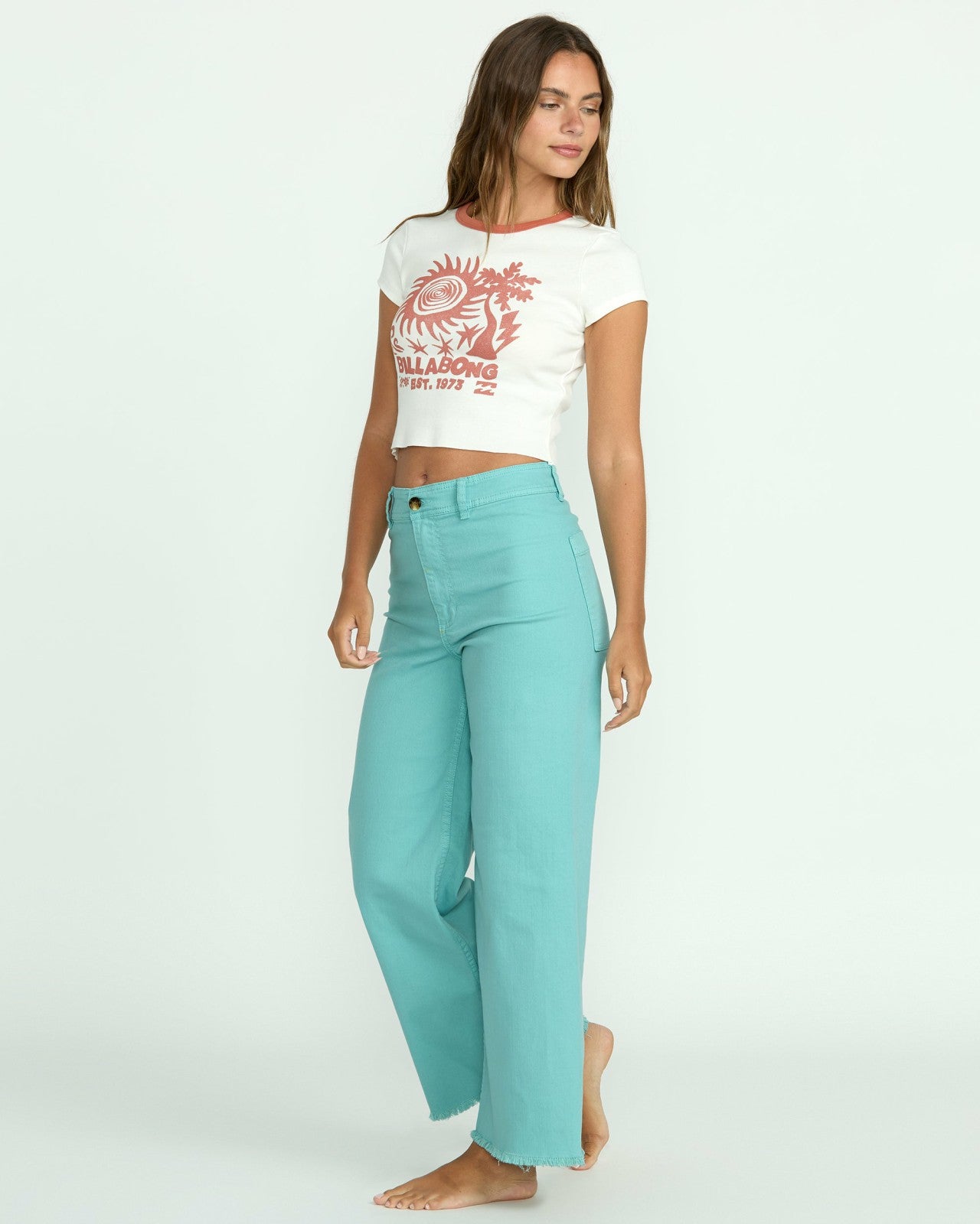 Free Fall High-Waist Pants - Misty Blue | Billabong Women