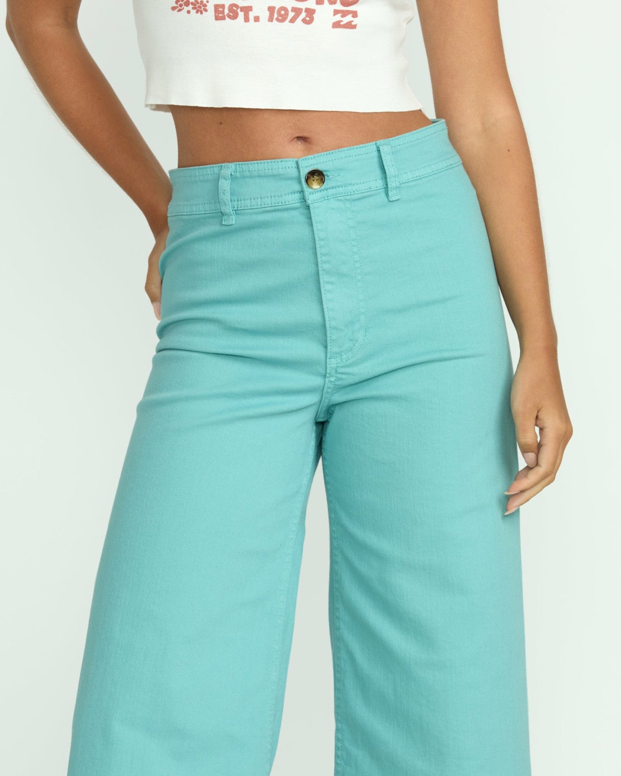 Free Fall High-Waist Pants - Misty Blue | Billabong Women