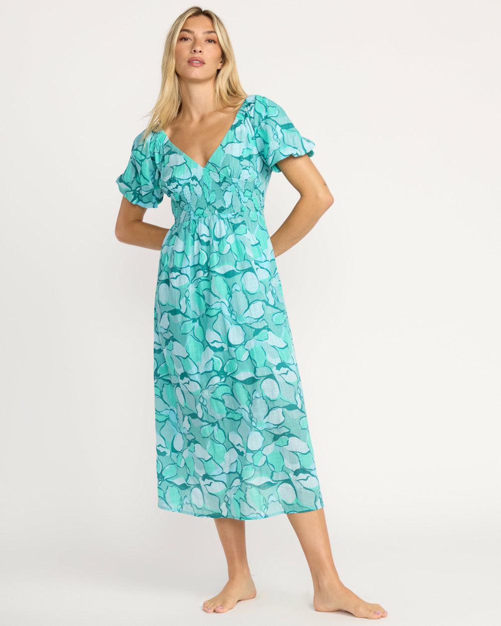 Go Coastal Midi Dress - Blue Bird | Billabong Women