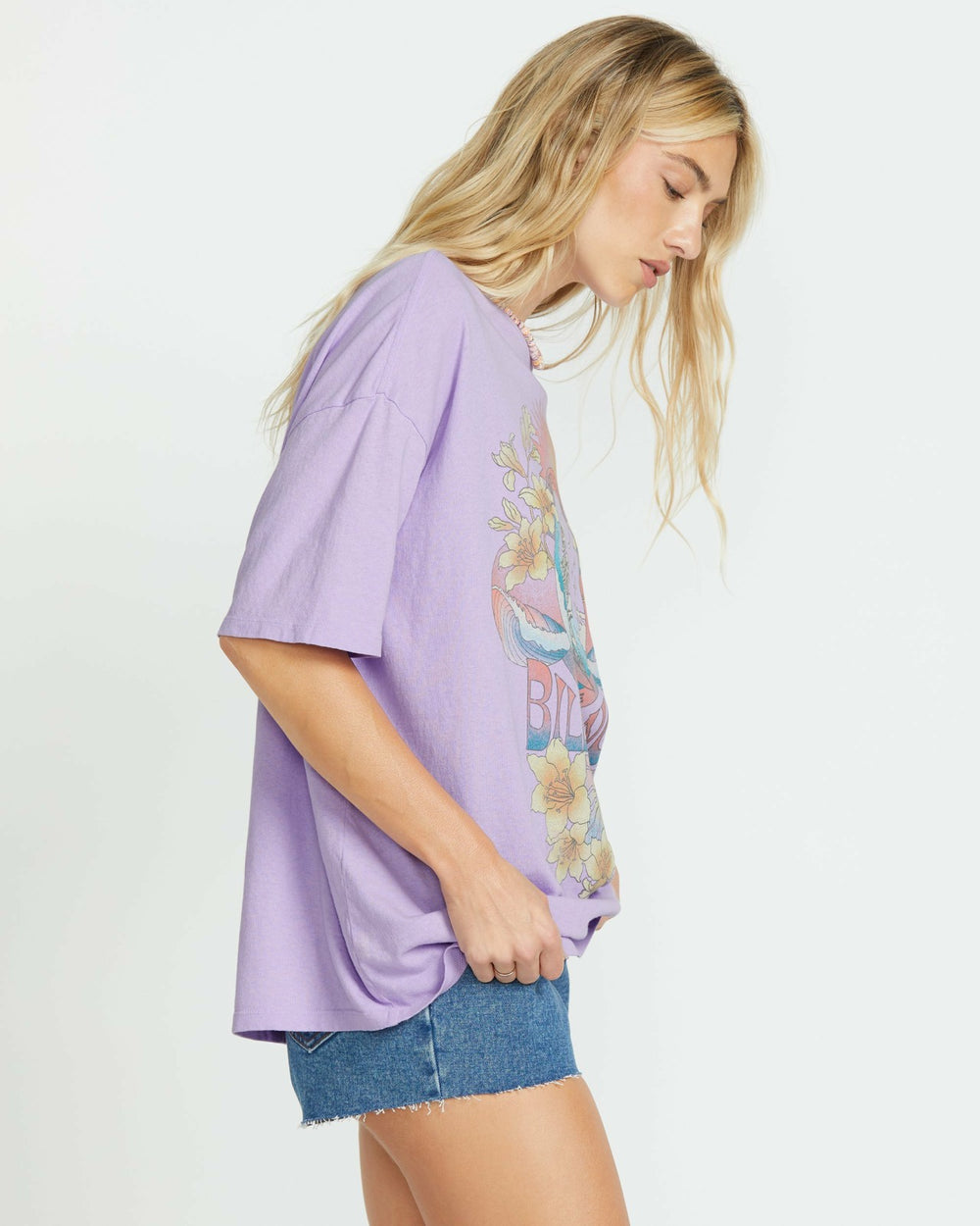Goes Around Here Tee - Peaceful Lilac | Billabong Women