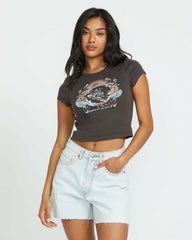 Goes Around Tee - Off Black | Billabong Women