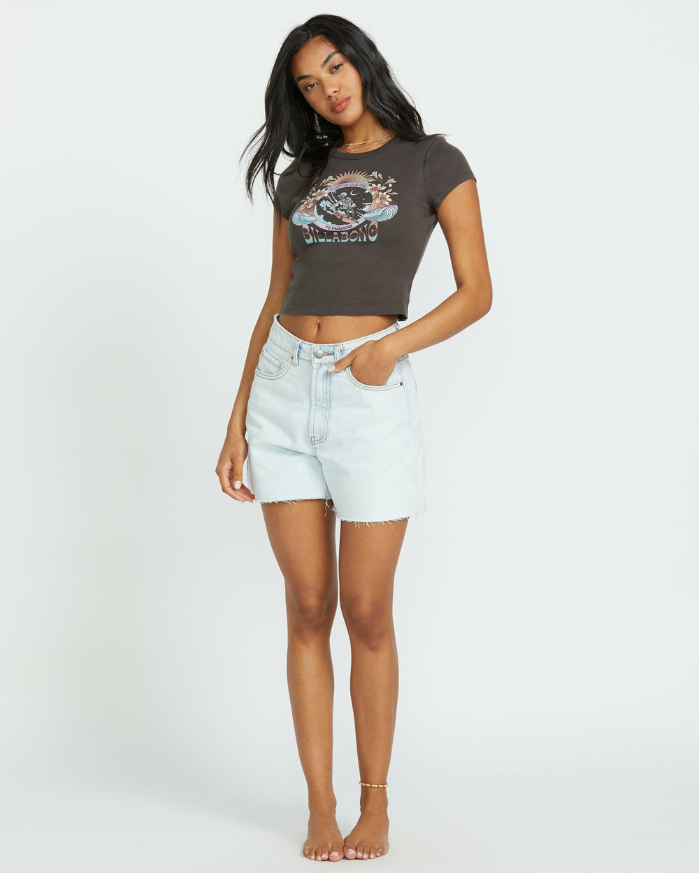 Goes Around Tee - Off Black | Billabong Women