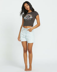 Goes Around Tee - Off Black | Billabong Women