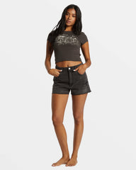 High Tides Denim Shorts - Fade To Black | Billabong Women