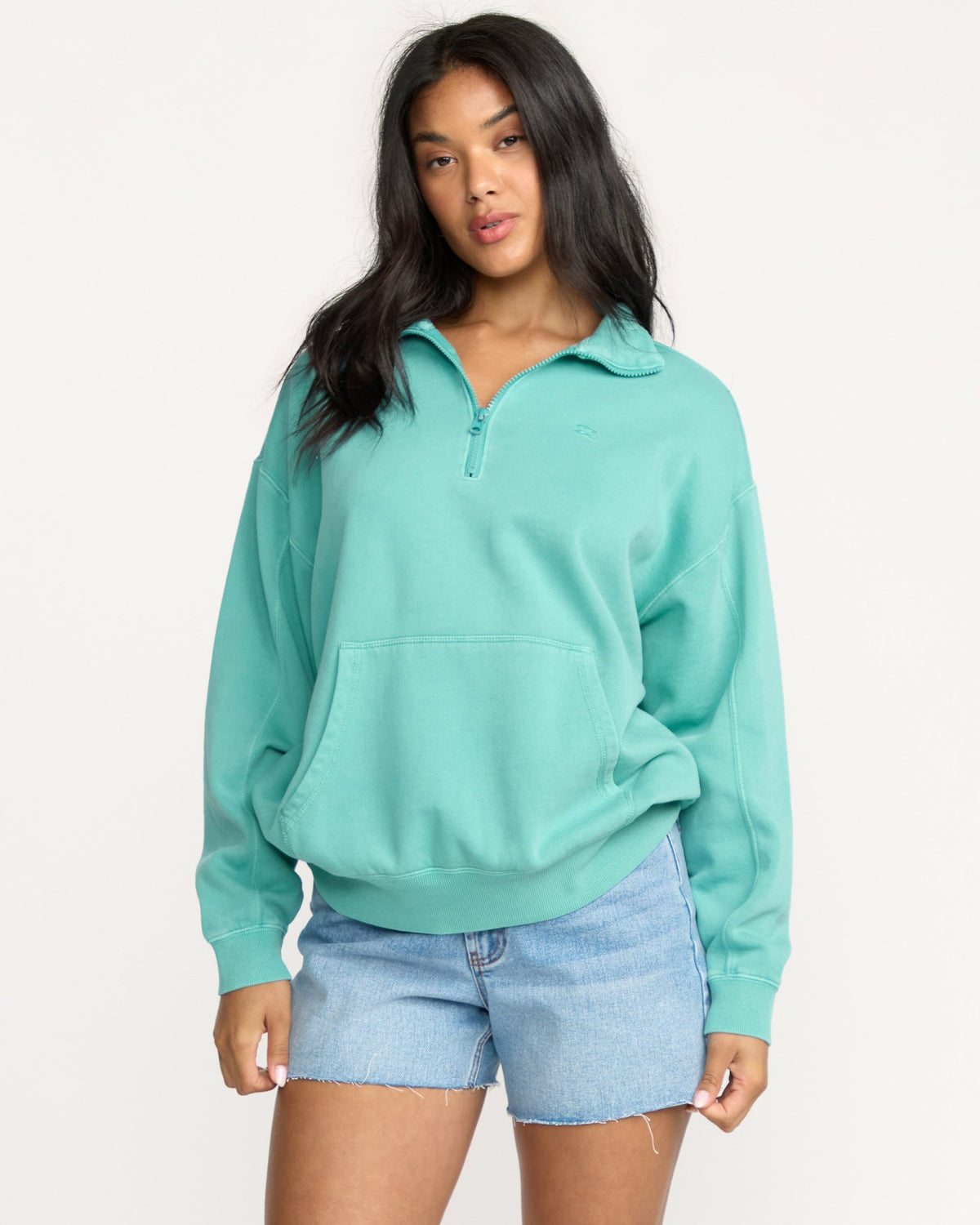 Hula Half Zip Sweatshirt - Blue Bird | Billabong Women