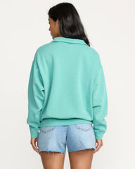 Hula Half Zip Sweatshirt - Blue Bird | Billabong Women