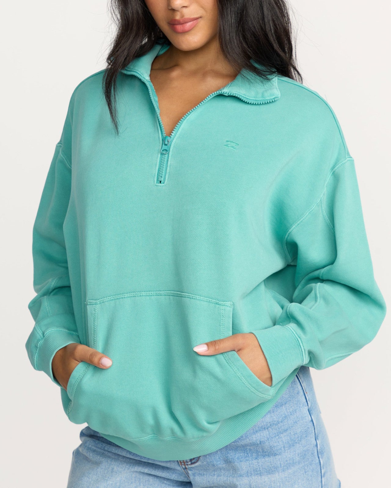 Hula Half Zip Sweatshirt - Blue Bird | Billabong Women