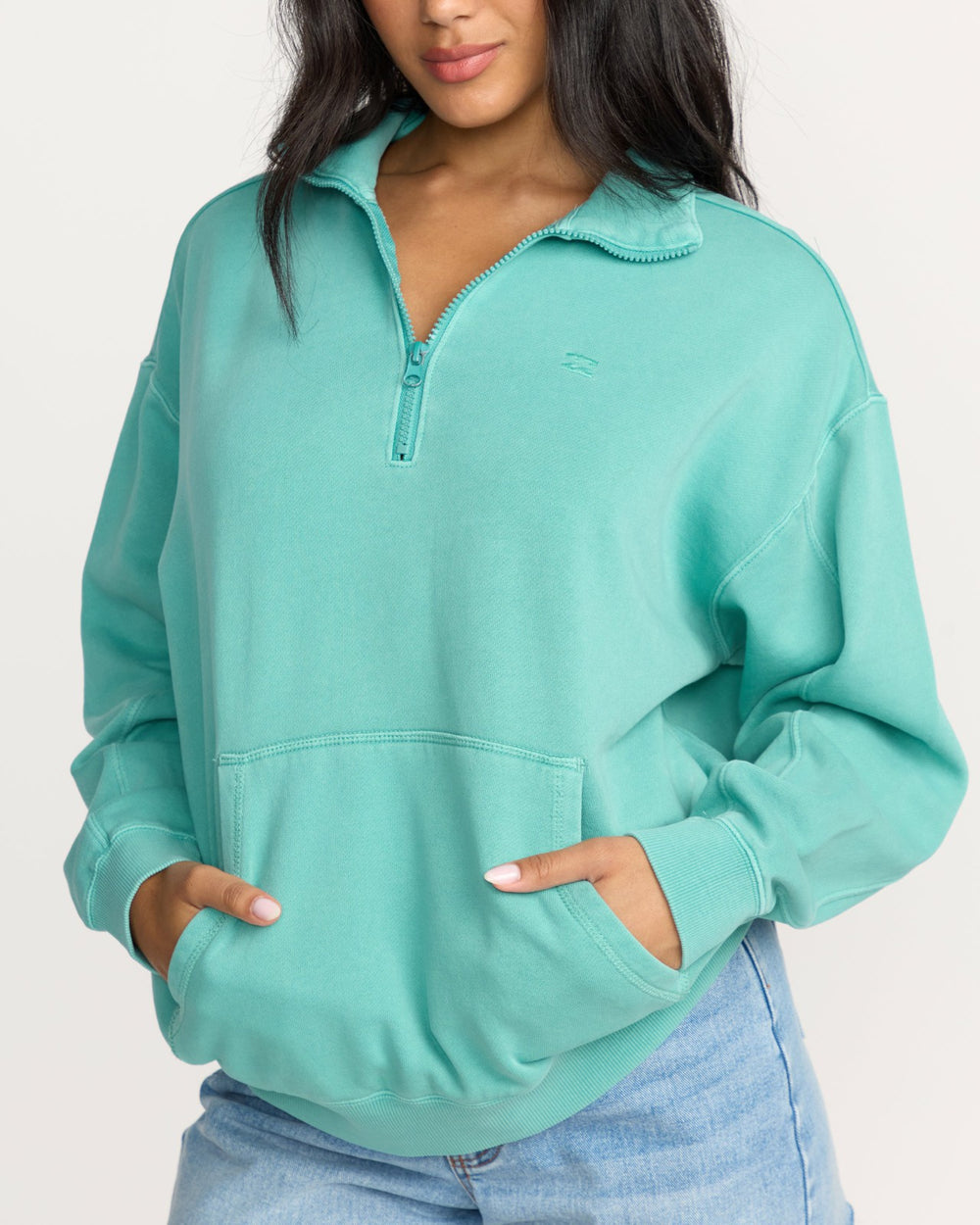 Hula Half Zip Sweatshirt - Blue Bird | Billabong Women