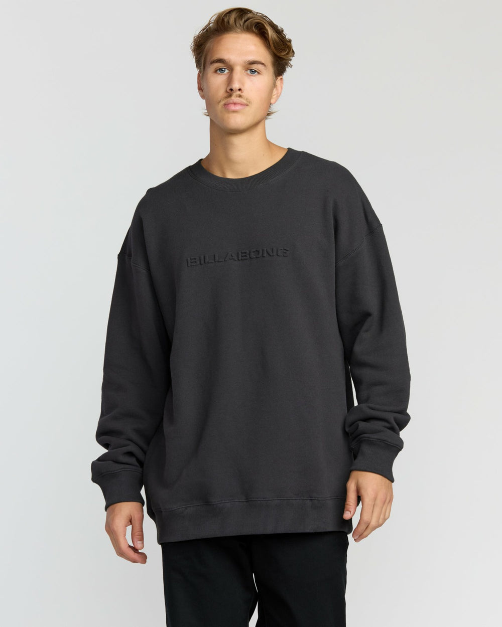 Iconic Emboss Crewneck Sweatshirt - Black | Billabong Men