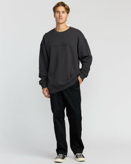 Iconic Emboss Crewneck Sweatshirt - Black | Billabong Men