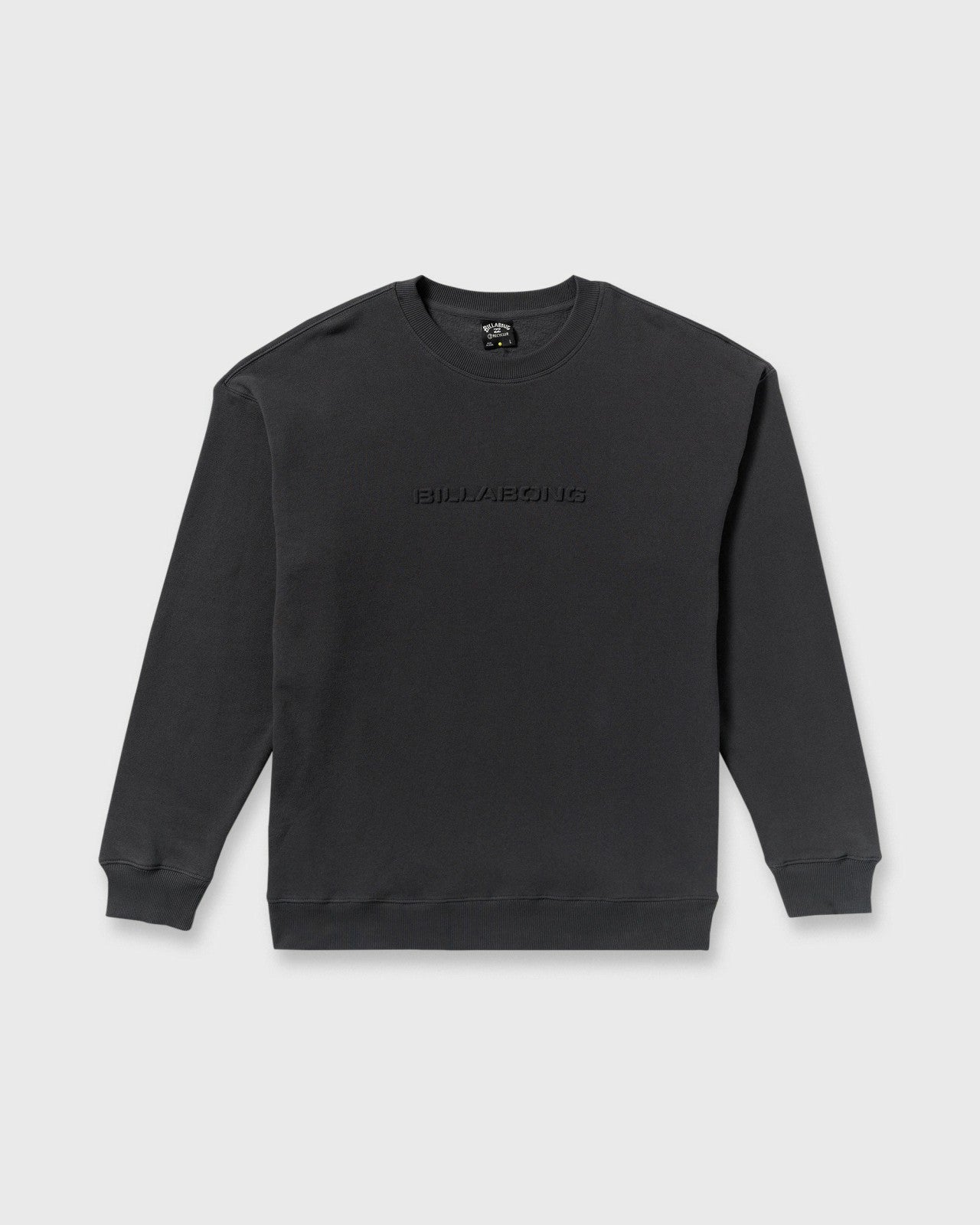 Iconic Emboss Crewneck Sweatshirt - Black | Billabong Men