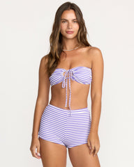 Josie Summer Hi Yarn Dyed Boyshort Bikini Bottom - Purple Punch | Billabong Women