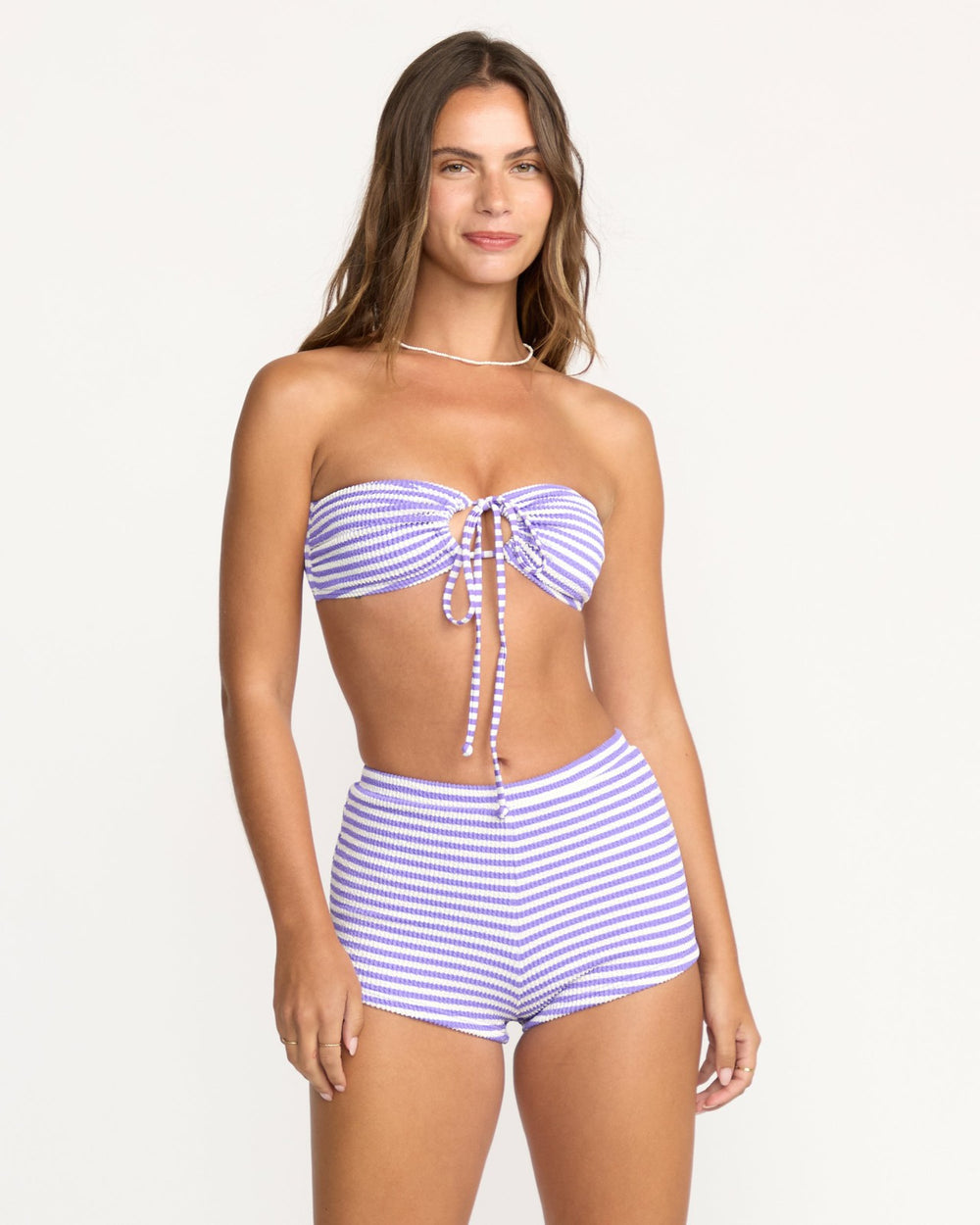 Josie Summer Hi Yarn Dyed Drew Bandeau Bikini Top - Purple Punch | Billabong Women