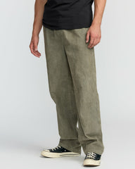 Larry Elastic Waist Corduroy Pants - Green Ash | Billabong Men