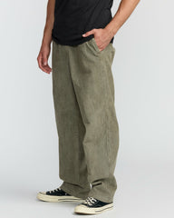 Larry Elastic Waist Corduroy Pants - Green Ash | Billabong Men