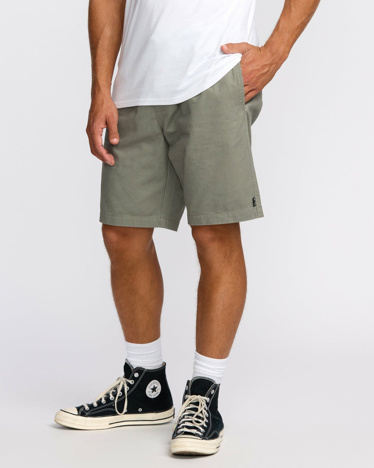 Larry Laybacks 19" Twill Shorts - Green Ash | Billabong Men