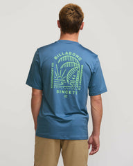 Last Night Loose Fit Short Sleeve Surf Tee - Bay Blue | Billabong Men