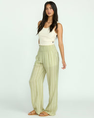 New Waves 2 Elastic Waist Pants - Avocado | Billabong Women