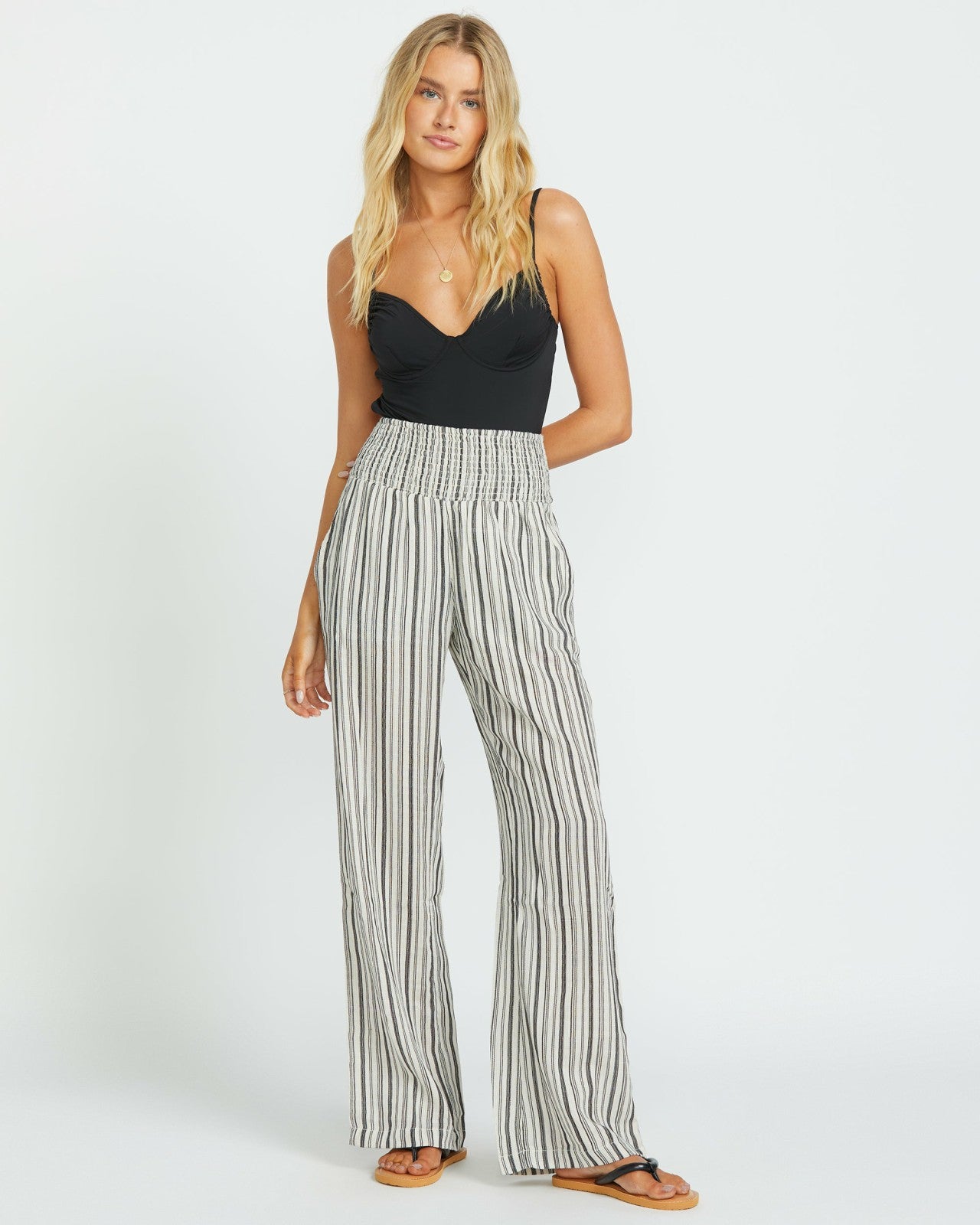 New Waves 2 Elastic Waist Pants - Black Pebble | Billabong Women