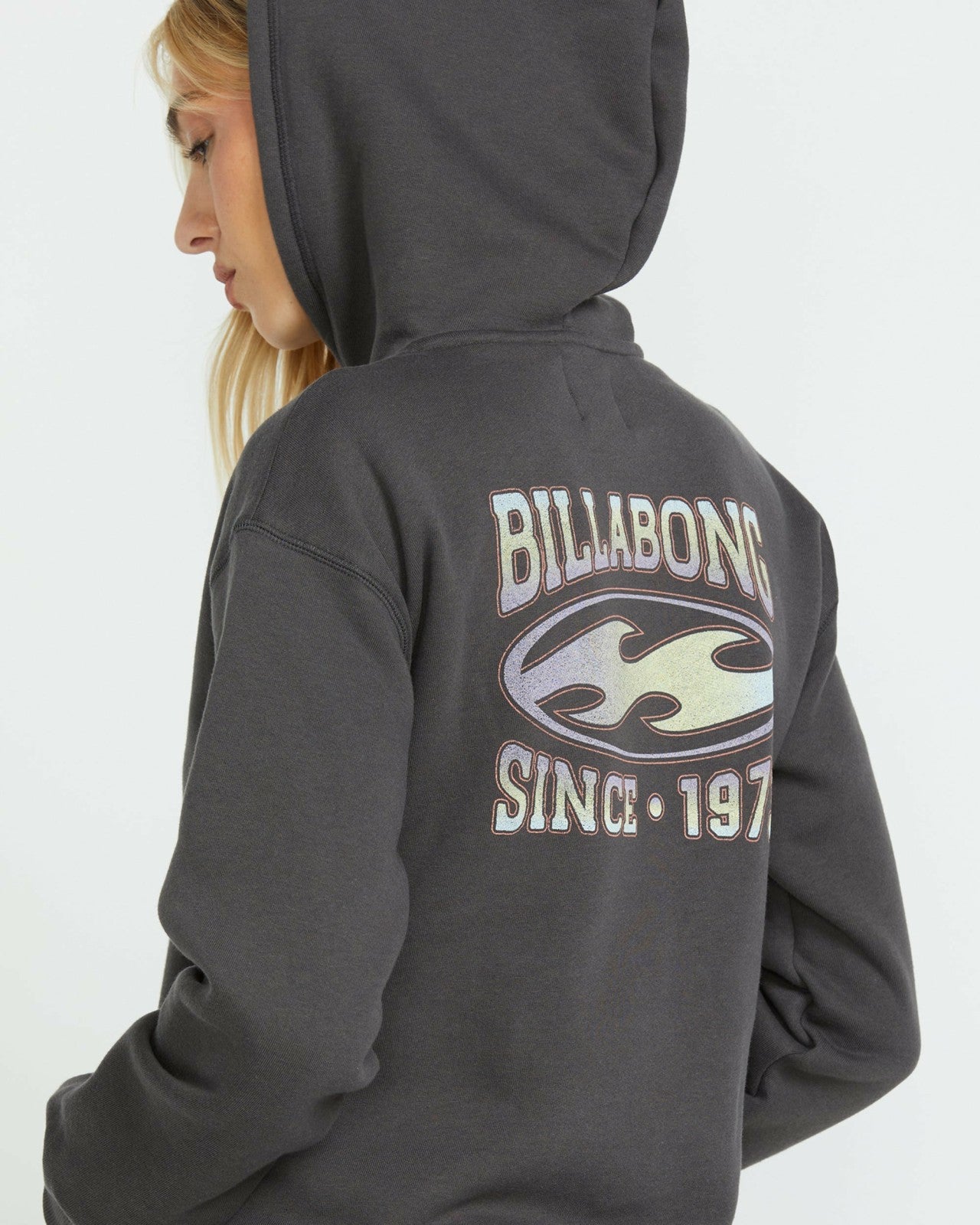Nice Vibes Po Hoodie - Off Black | Billabong Women