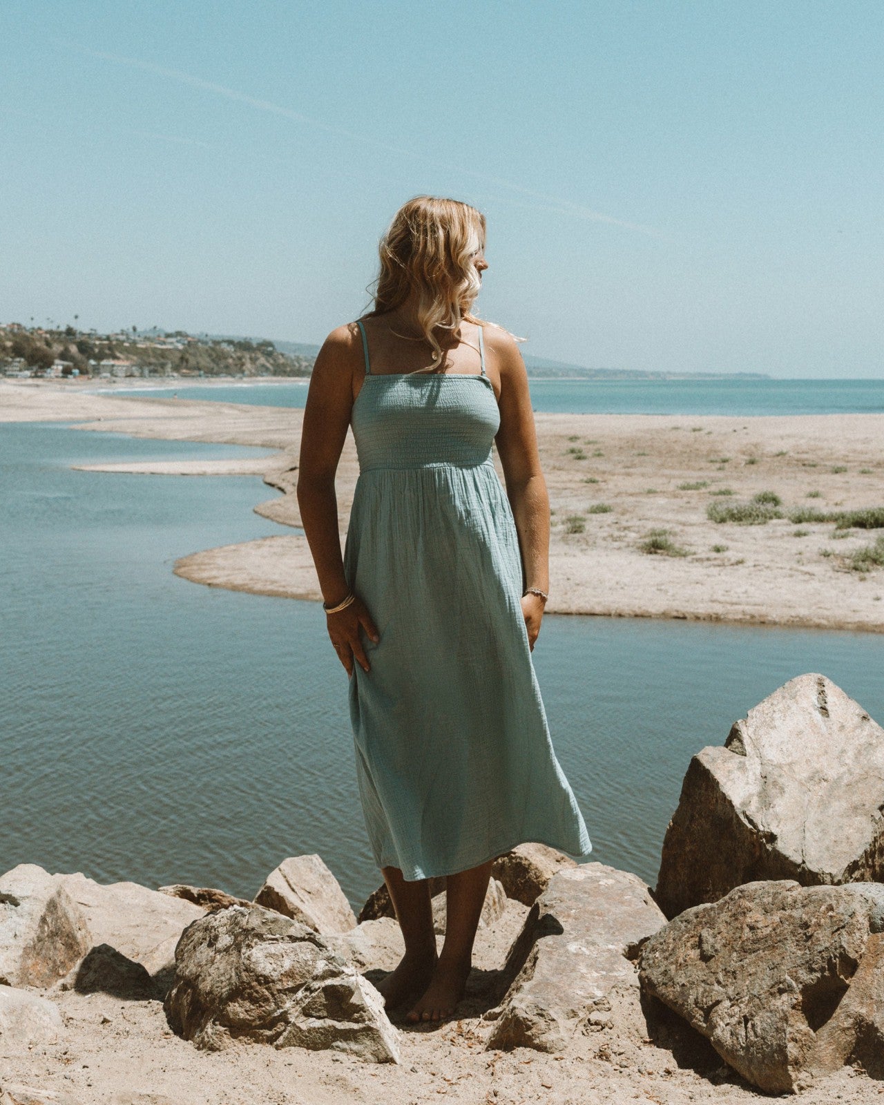 Off The Coast Dress - Blue Fog | Billabong Women