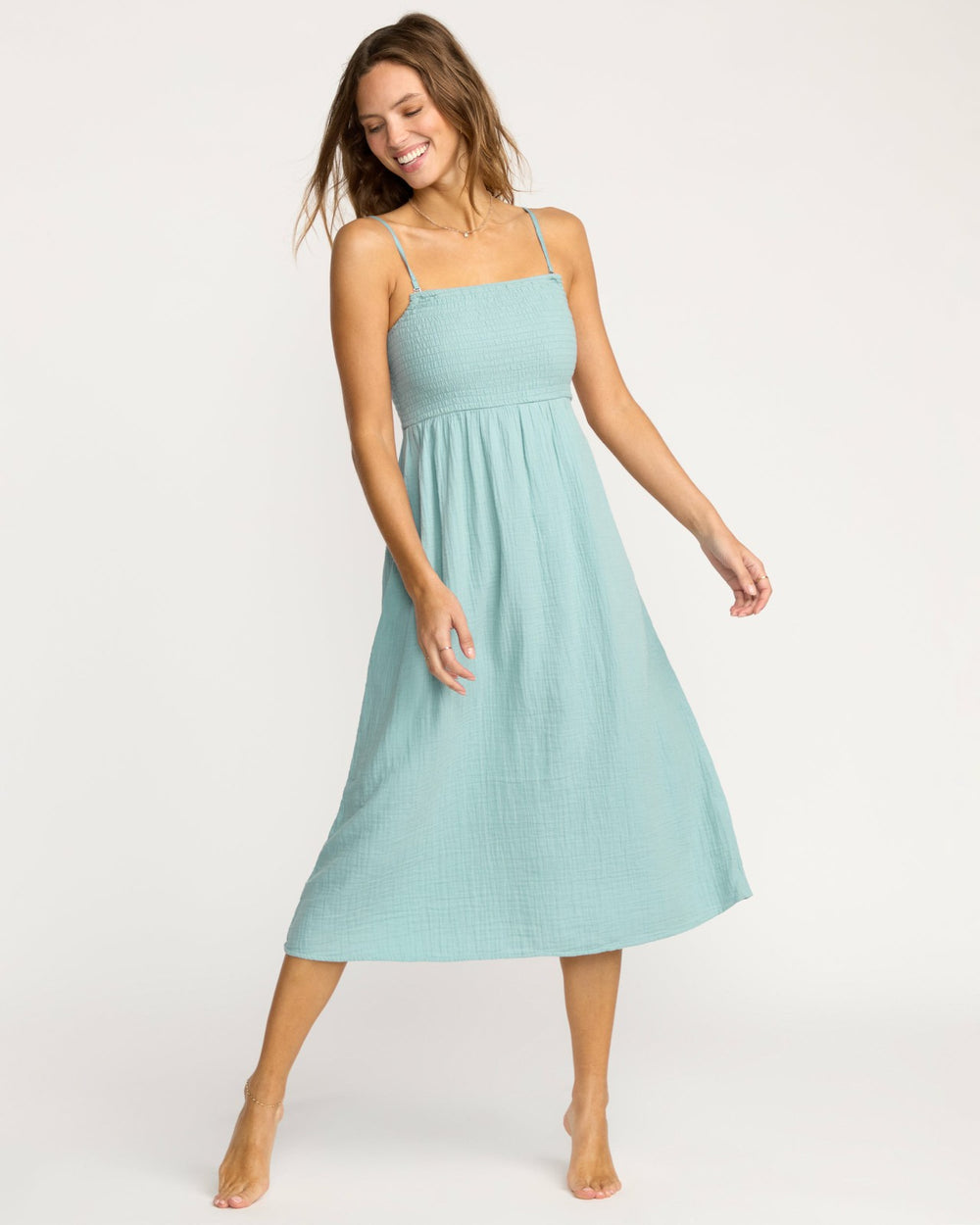 Off The Coast Dress - Blue Fog | Billabong Women