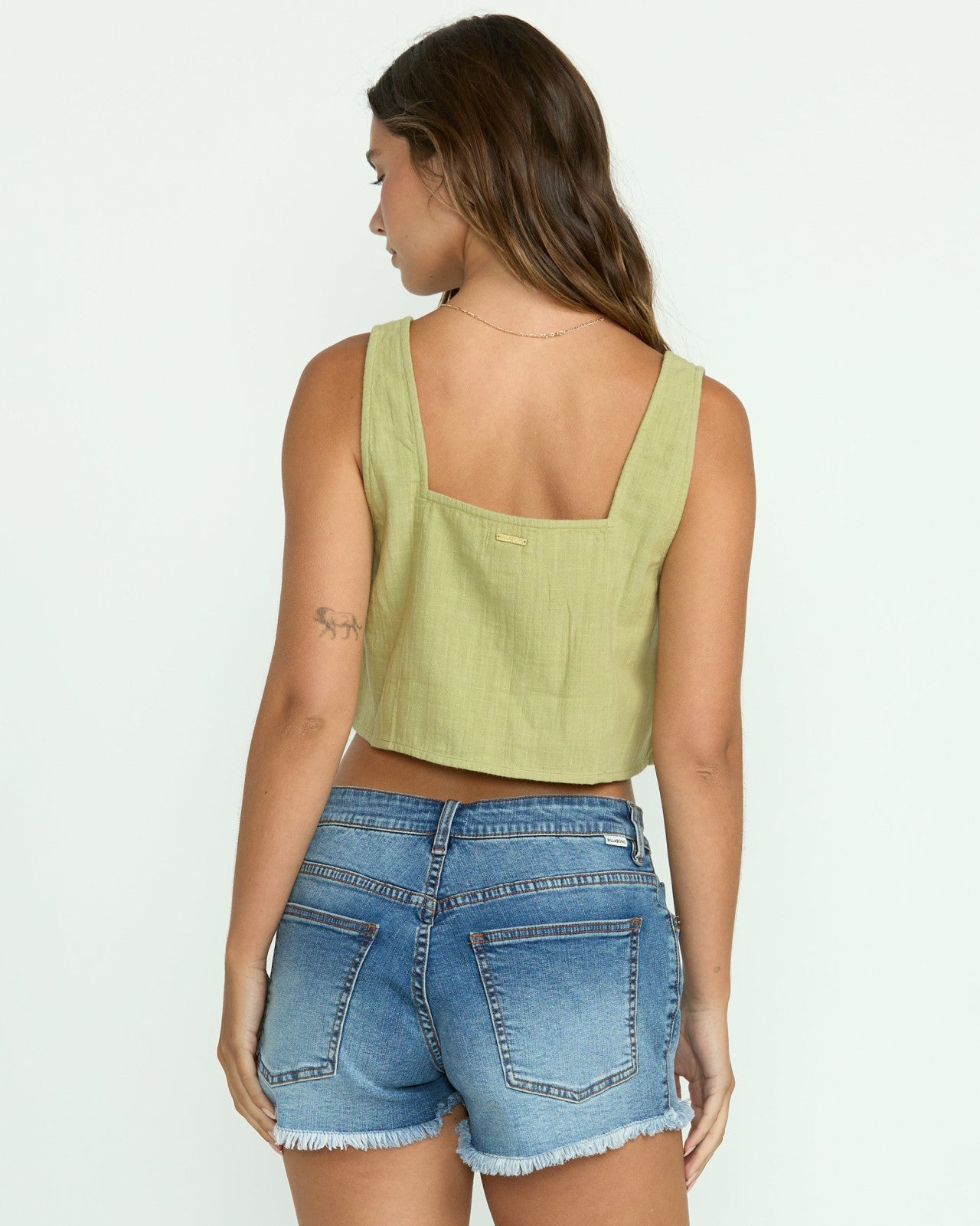 Open Skies Woven Tank - Avocado | Billabong Women