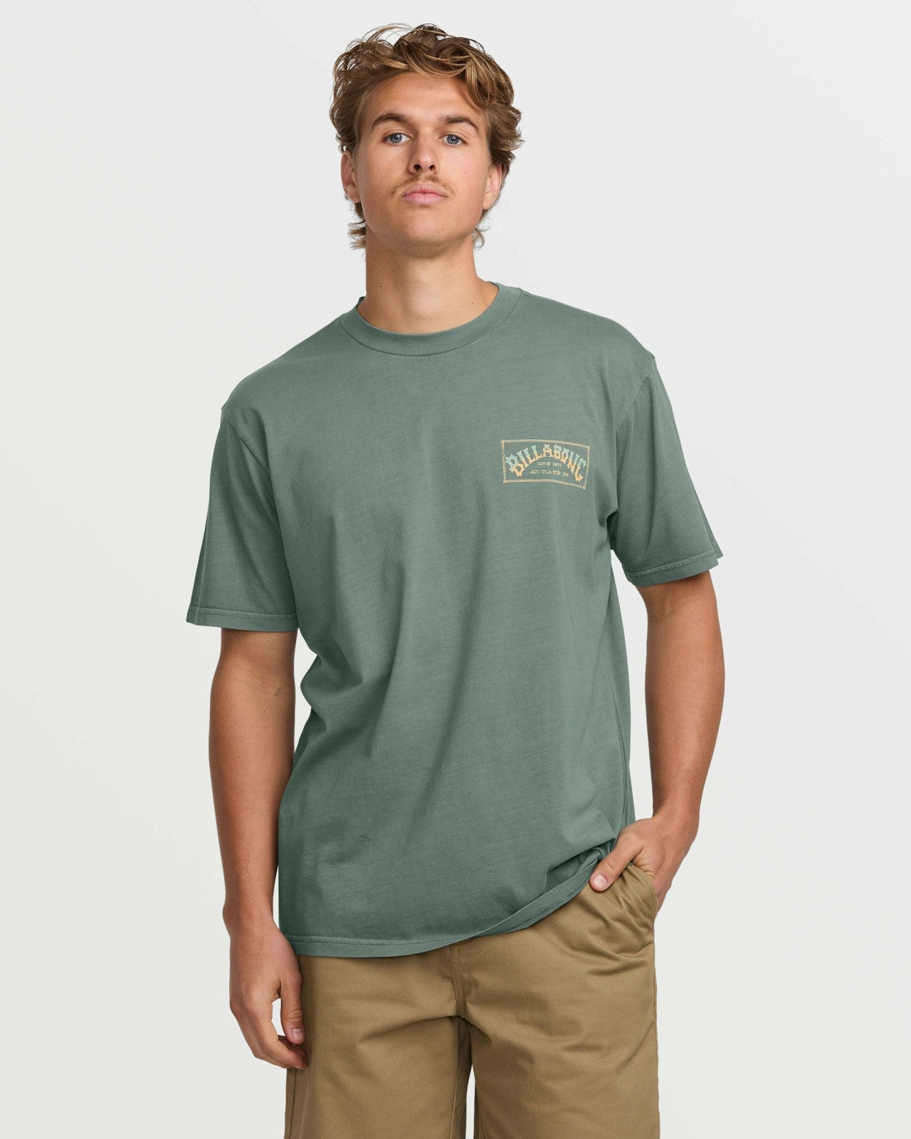 Original Arch Premium Wave Wash Tee - Dark Slate | Billabong Men