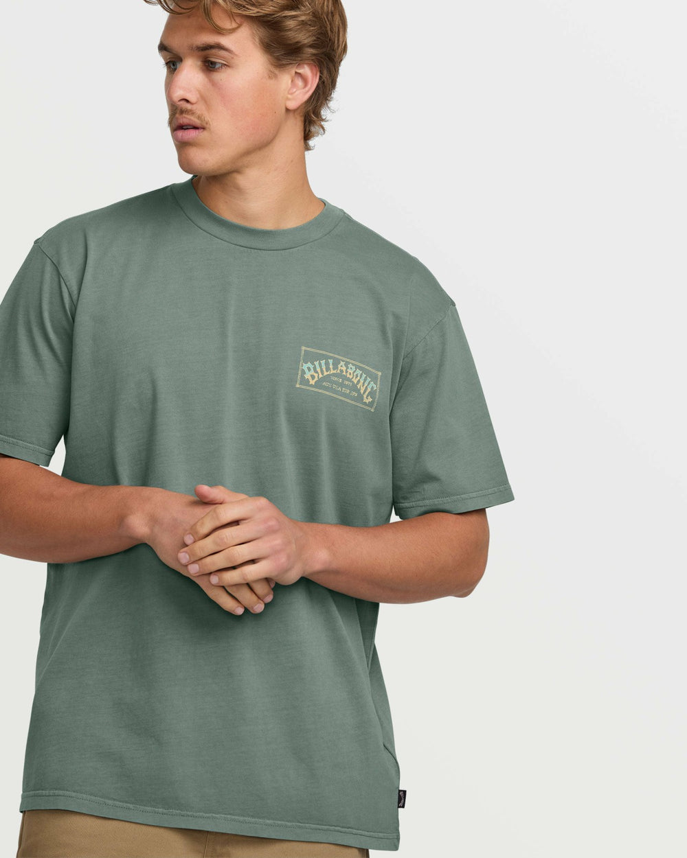 Original Arch Premium Wave Wash Tee - Dark Slate | Billabong Men