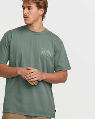 Original Arch Premium Wave Wash Tee - Dark Slate | Billabong Men