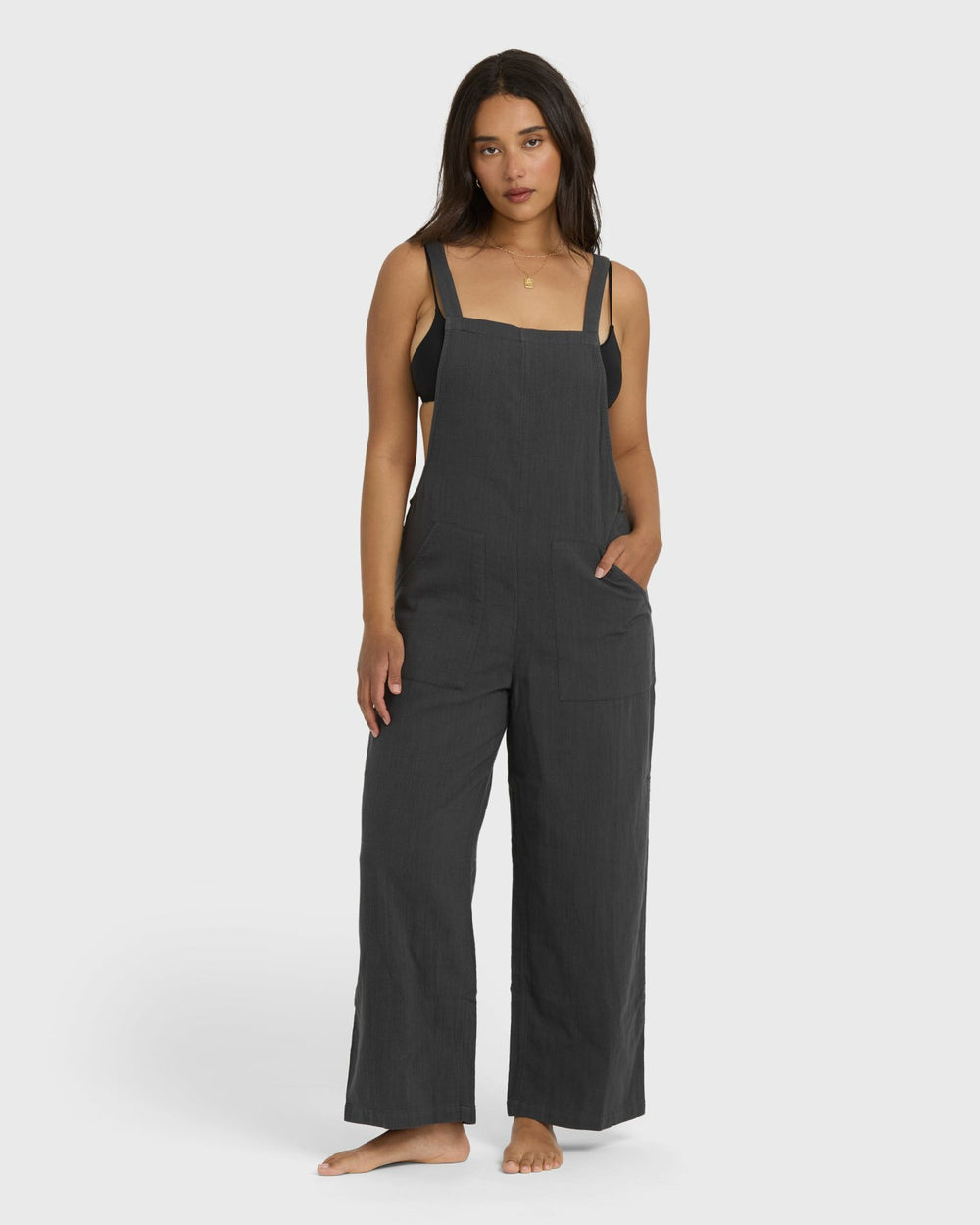 Pacific Time Jumpsuit - Black Sands | Billabong Women