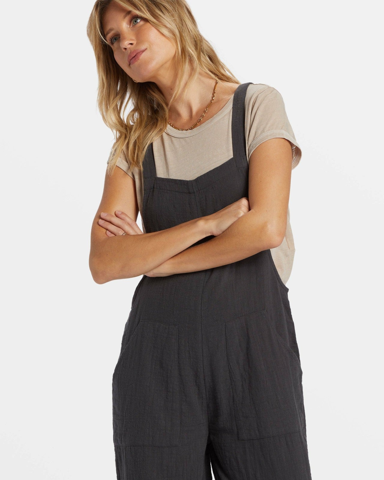 Pacific Time Jumpsuit - Black Sands | Billabong Women