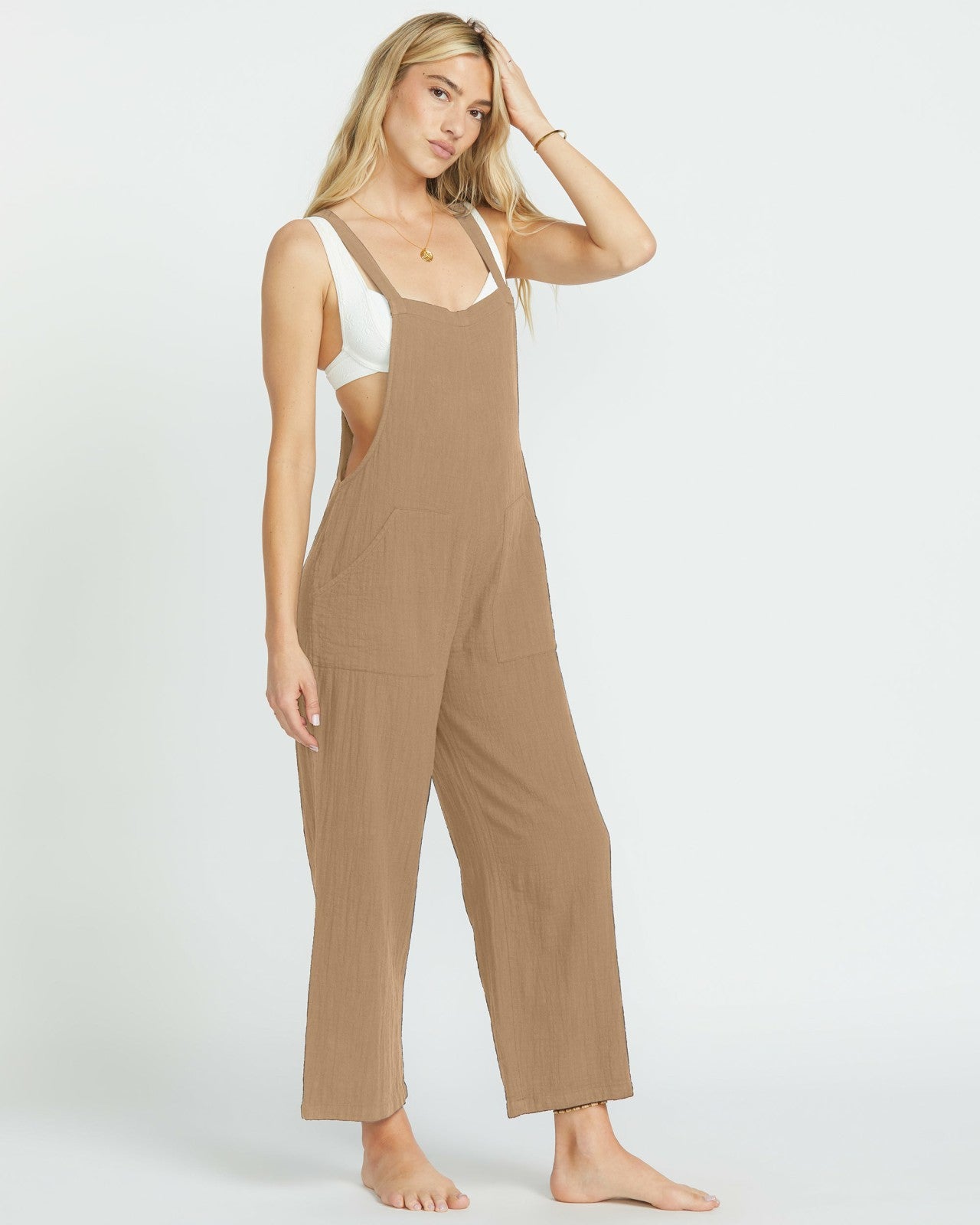 Pacific Time Jumpsuit - Khaki | Billabong Women