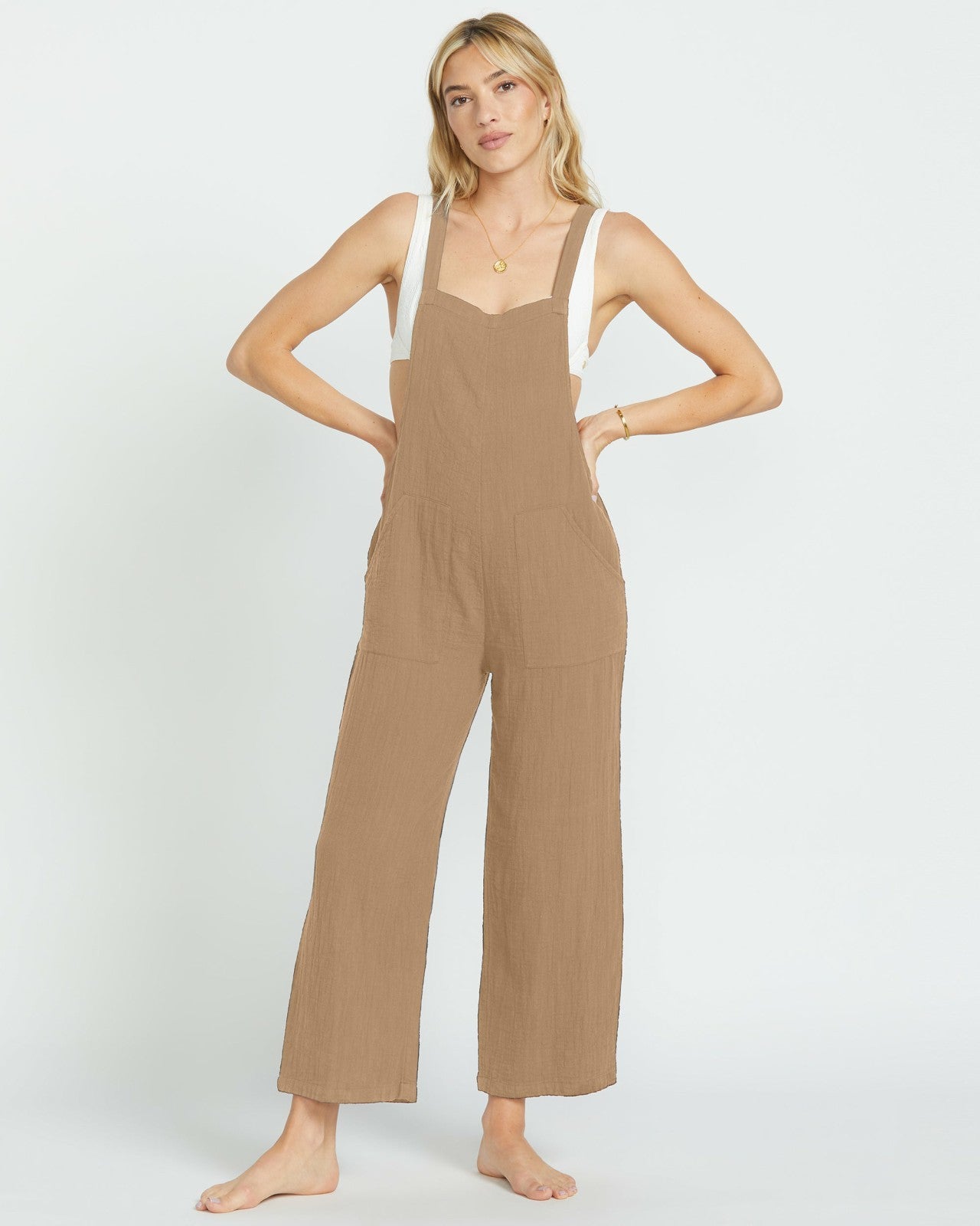 Pacific Time Jumpsuit - Khaki | Billabong Women