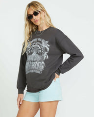 Palm Classics Crew Sweatshirt - Off Black | Billabong Women