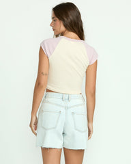 Paradise Short Sleeve Raglan Tee - Haze | Billabong Women