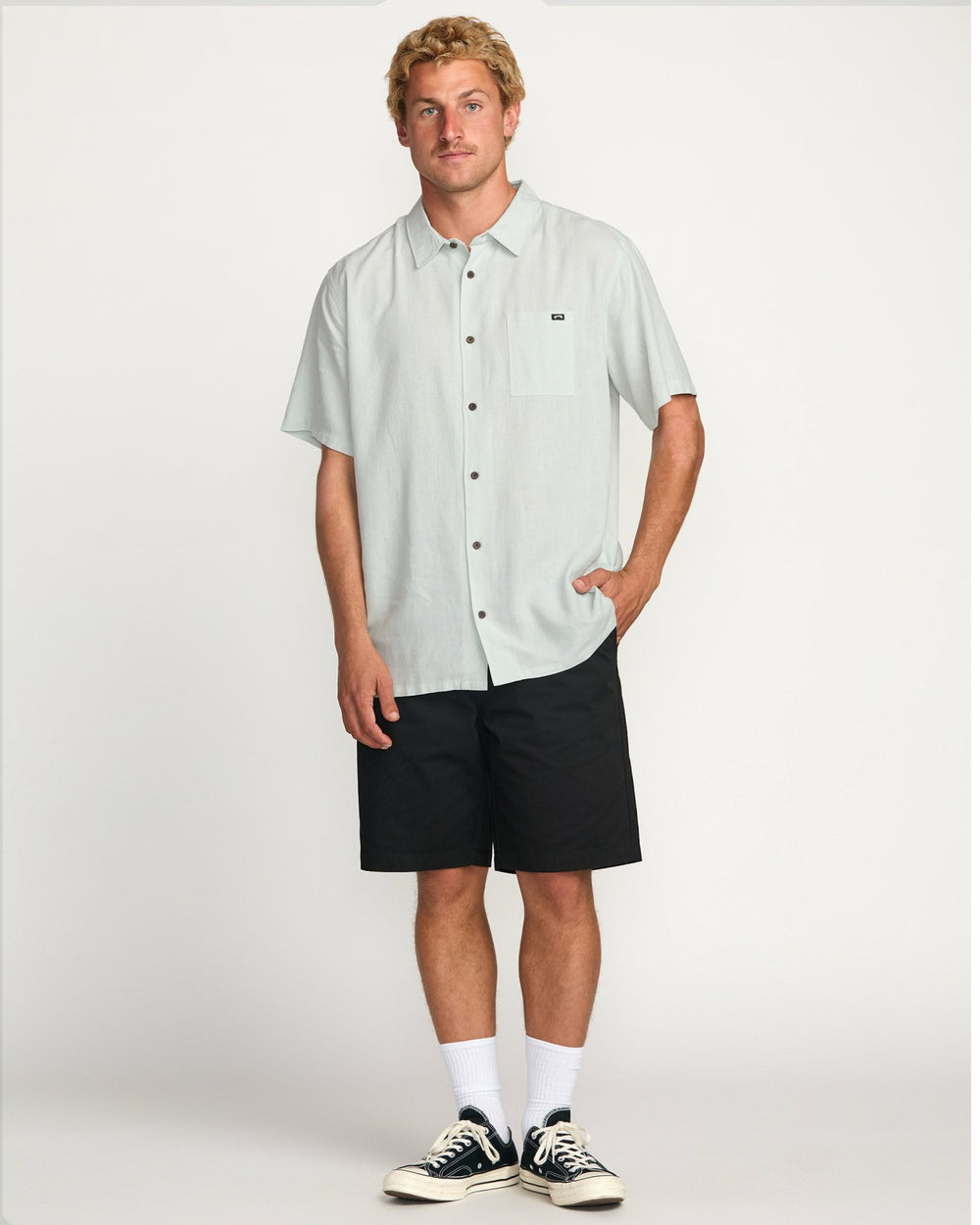 Ricardo Short Sleeve Shirt - Ash Blue | Billabong Men