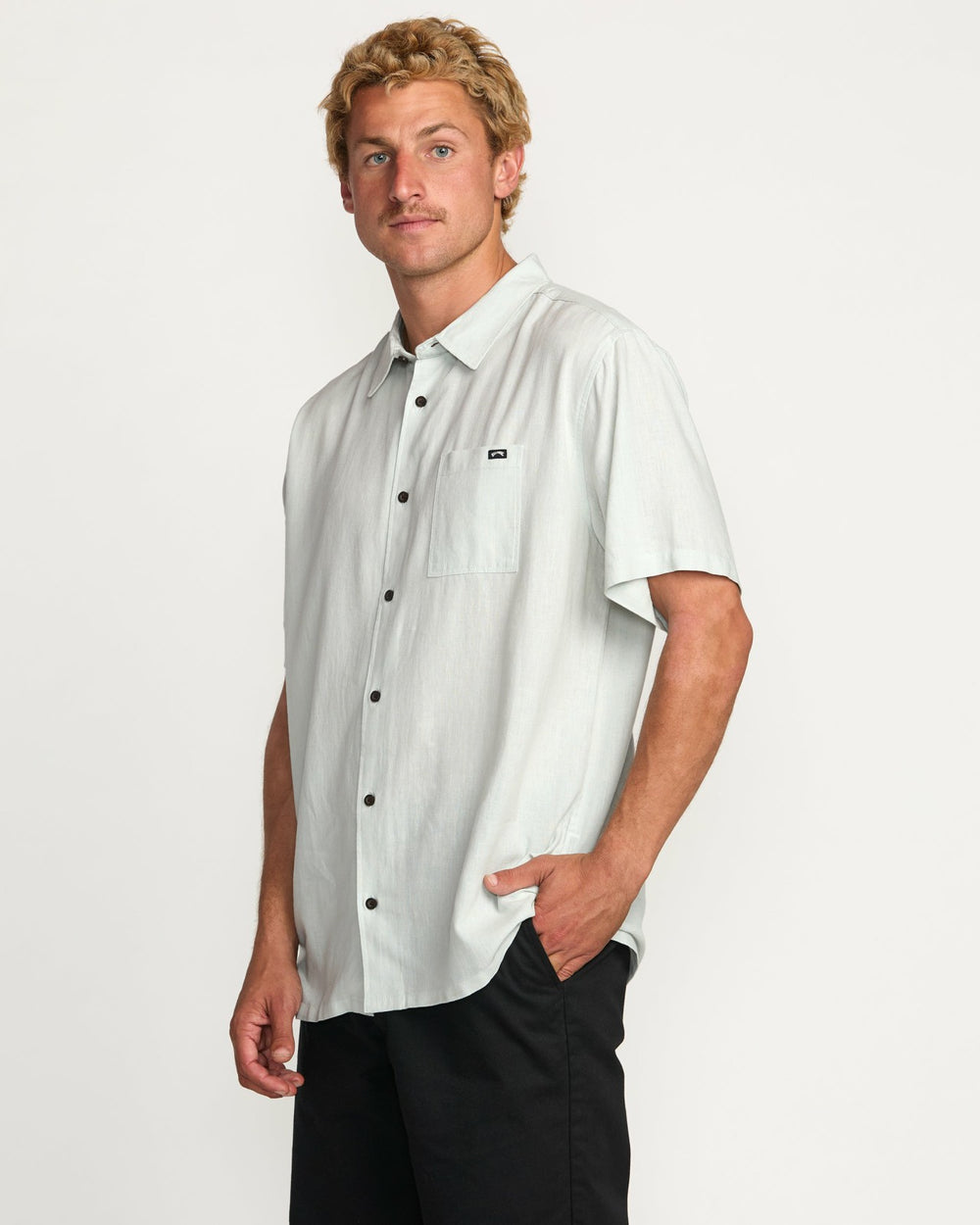 Ricardo Short Sleeve Shirt - Ash Blue | Billabong Men