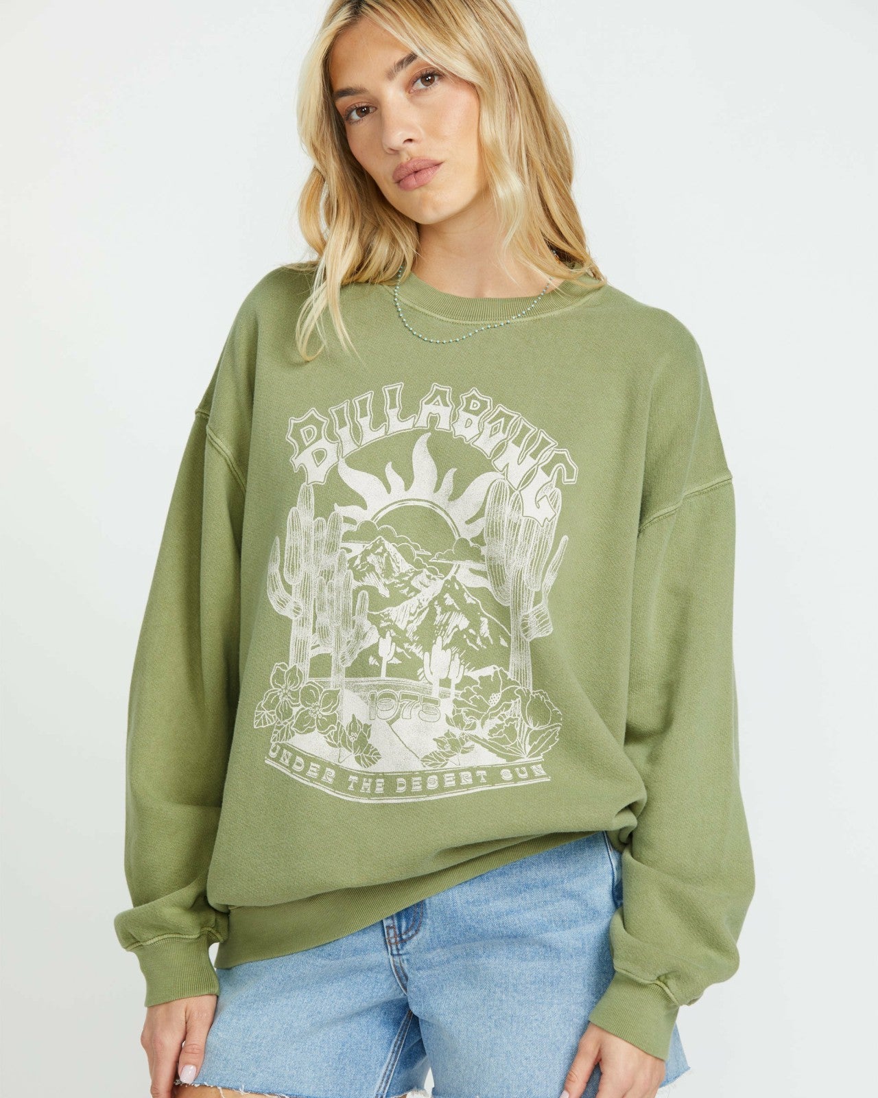 Ride In Crew Sweatshirt - Avocado | Billabong Women