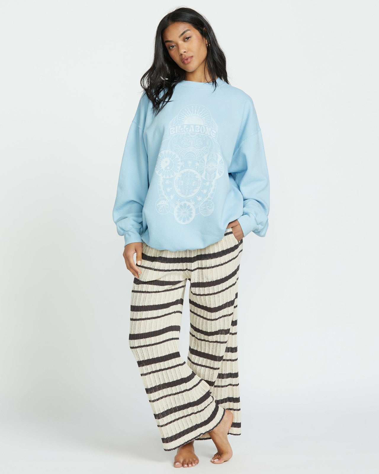 Ride In Crew Sweatshirt - Washed Chambray | Billabong Women