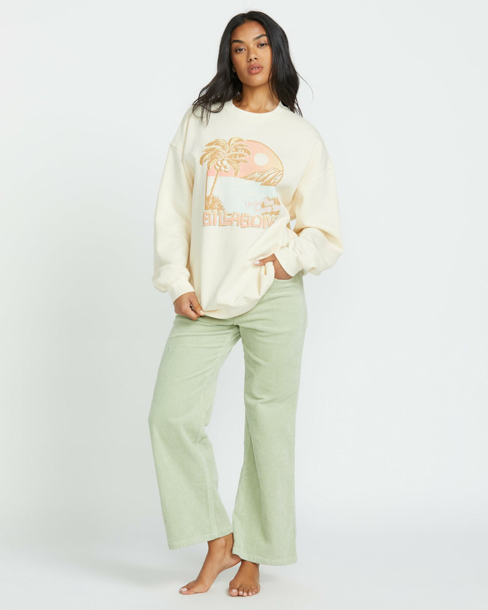 Ride In Crew Sweatshirt - Whitecap1 | Billabong Women
