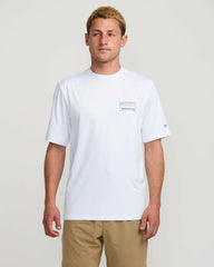 Runner Loose Fit Short Sleeve Surf Tee - White | Billabong Men