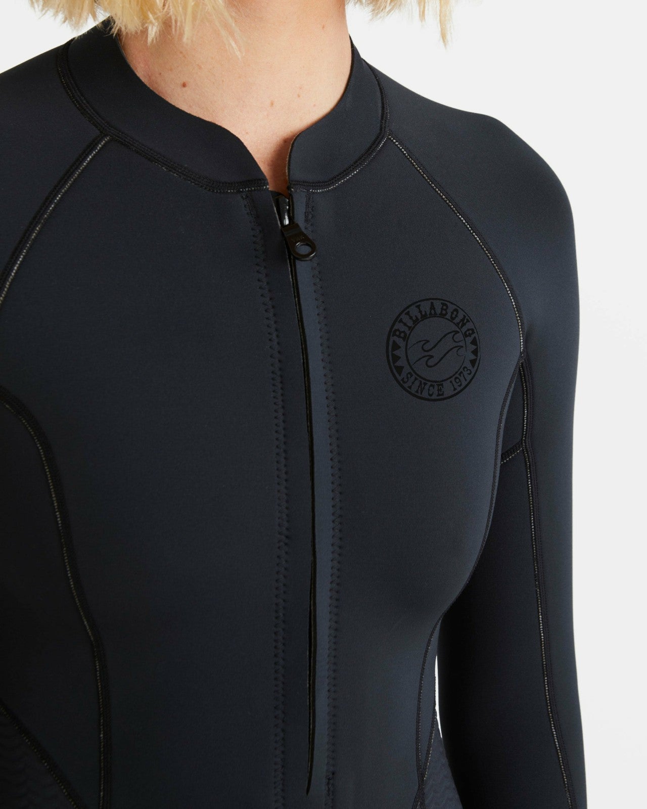 Salty Dayz Natural Flatlock Long Sleeve Springsuit - Black | Billabong Women