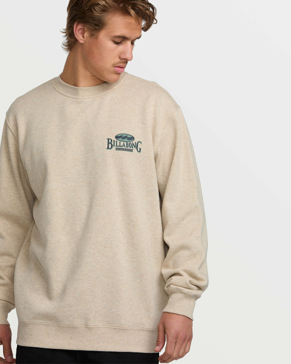 Short Sands Crew Sweatshirt - Oatmeal Heather | Billabong Men
