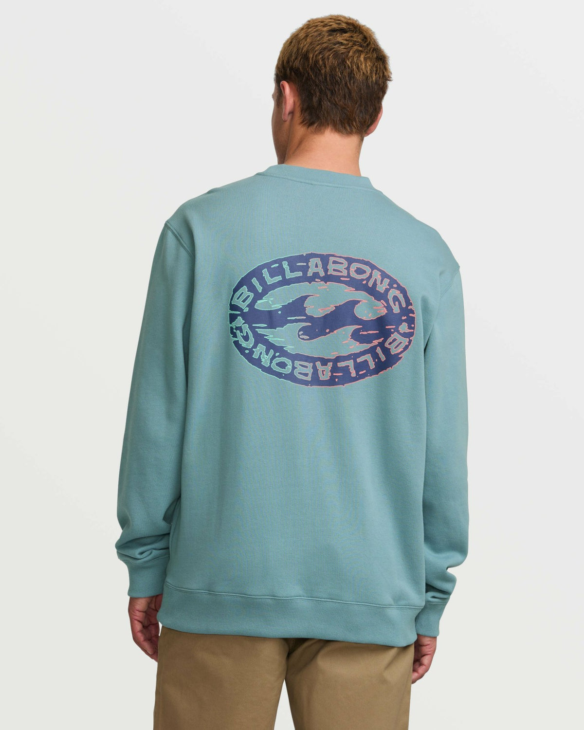 Short Sands Crew Sweatshirt - Washed Blue | Billabong Men