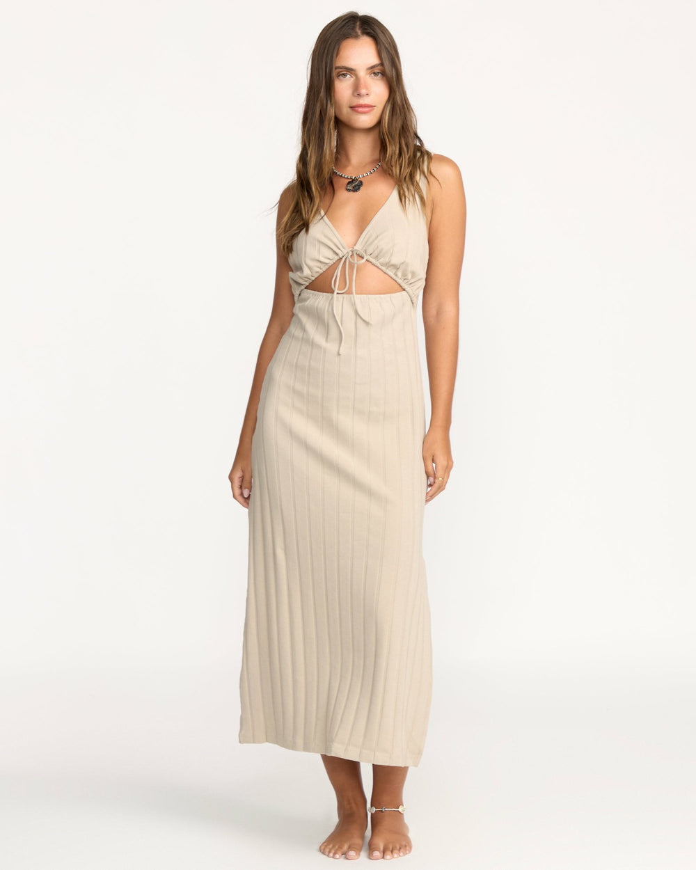Slides Midi Knt Dress - Cobblestone | Billabong Women