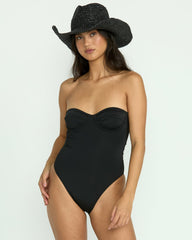Sol Searcher Hailey One-Piece Swimsuit - Black Pebble | Billabong Women