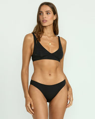 Sol Searcher Lowrider Bikini Bottom - Black Pebble | Billabong Women