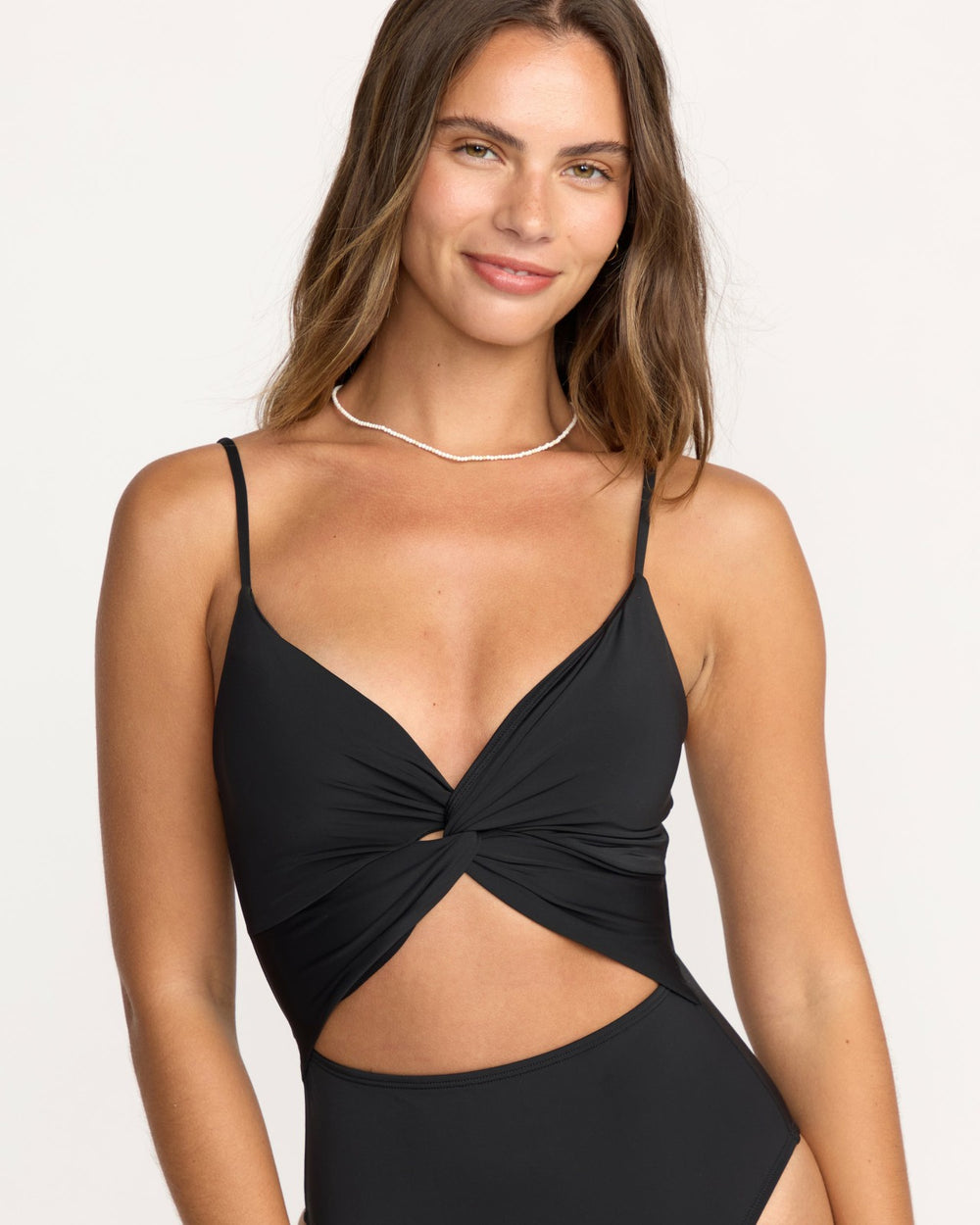 Sol Searcher Mika One-Piece Swimsuit - Black Pebble | Billabong Women