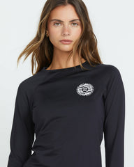 Sol Searcher Rashguard - Black Pebble | Billabong Women